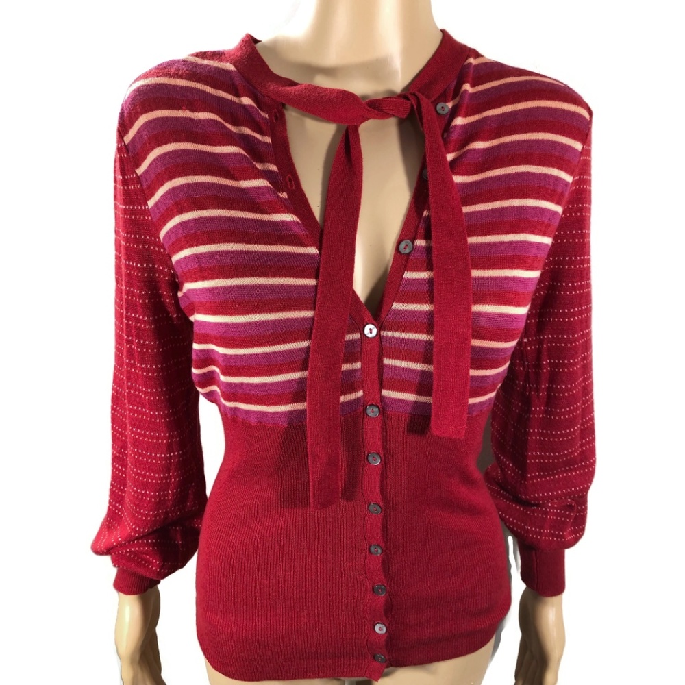 Free People | Berry Combo Sweater
